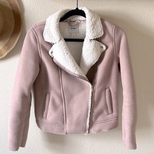 Pink Sherpa motor jacket